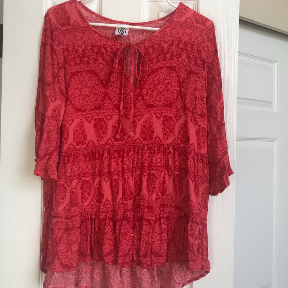 Red Flowy Too